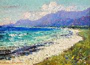 Lionel Walden Hawaiian Coastal Scene, oil painting by Lionel Walden oil on canvas